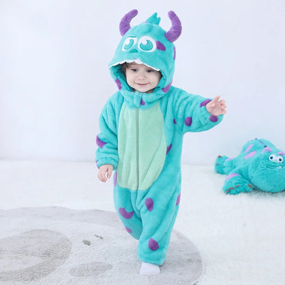 Pijama Manta Bebé Monstruo Azul